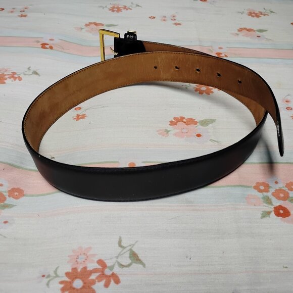 ❤️MOSCHINO Redwall Italy Black All Genuine Leather Belt SZ 27-31 main image 5